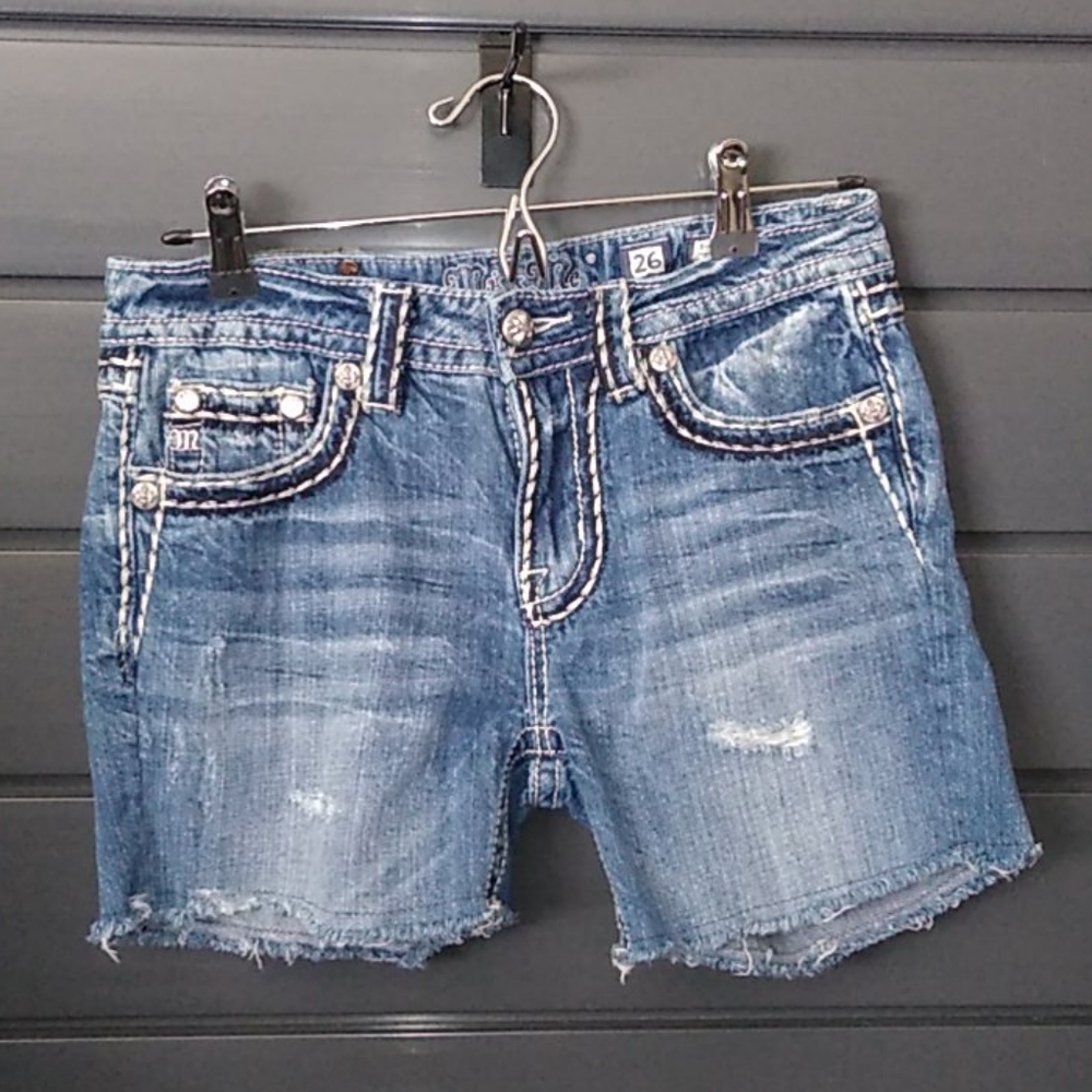 Miss Me Boyfriend Cut Off Shorts